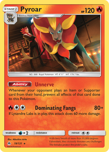 Pyroar - Forbidden Light 19