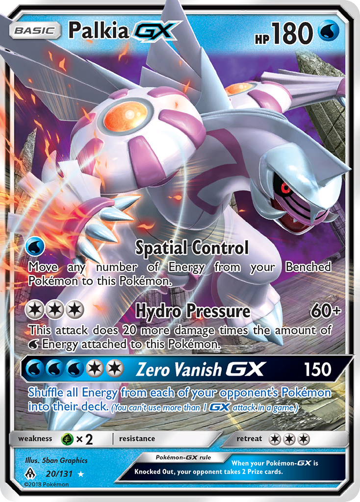 Palkia-GX – Forbidden Light 20/131 Pokémon card