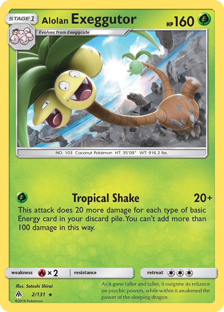 Alolan Exeggutor – Forbidden Light 2/131 Pokémon card