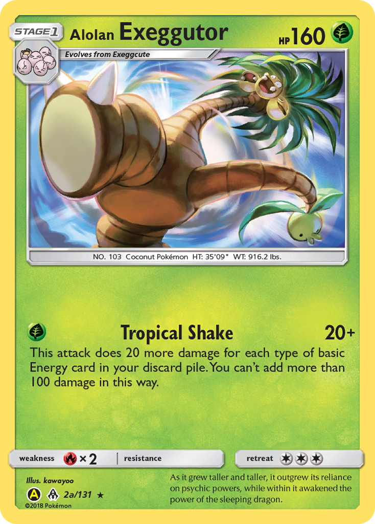Alolan Exeggutor – Forbidden Light 2a/131 Pokémon card