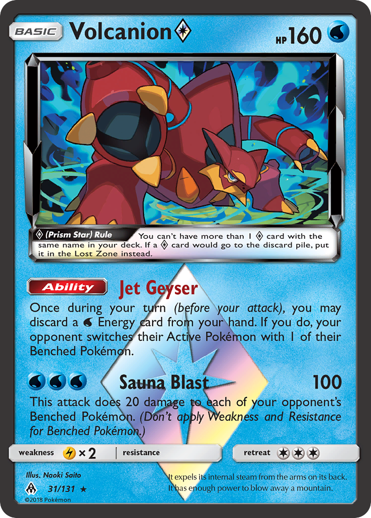 Volcanion ◇ – Forbidden Light 31/131 Pokémon card