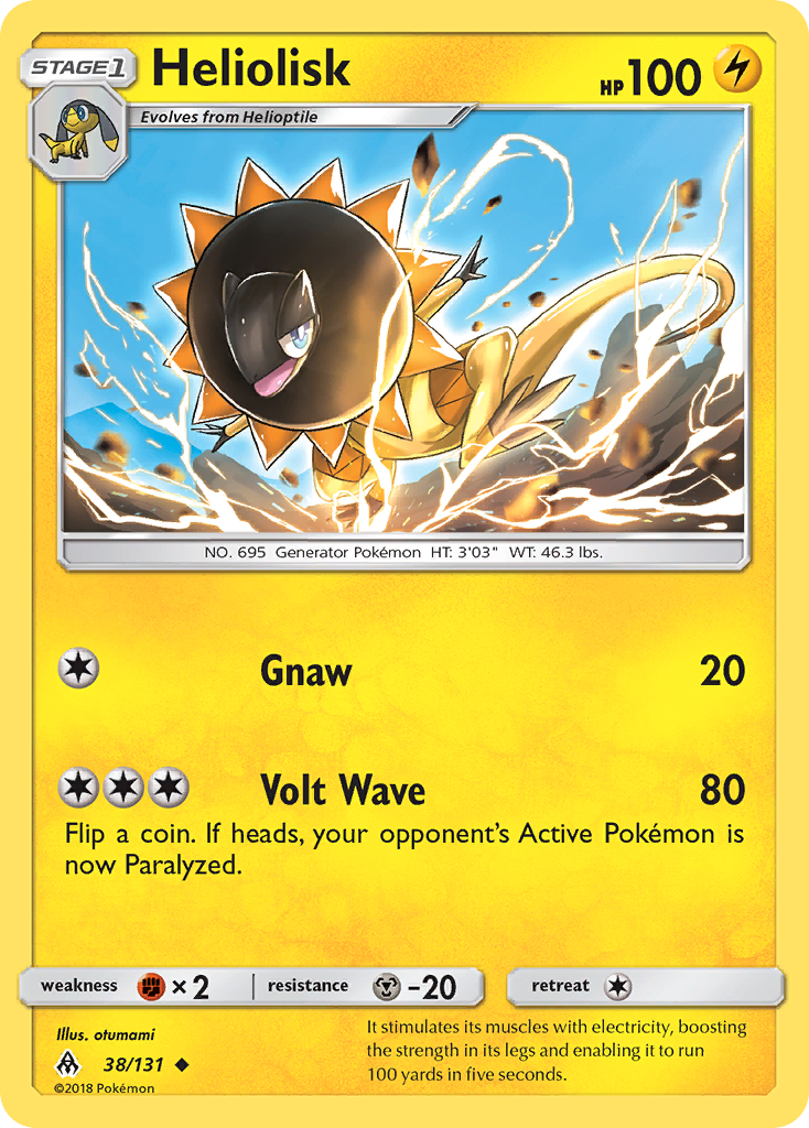 Heliolisk – Forbidden Light 38/131 Pokémon card