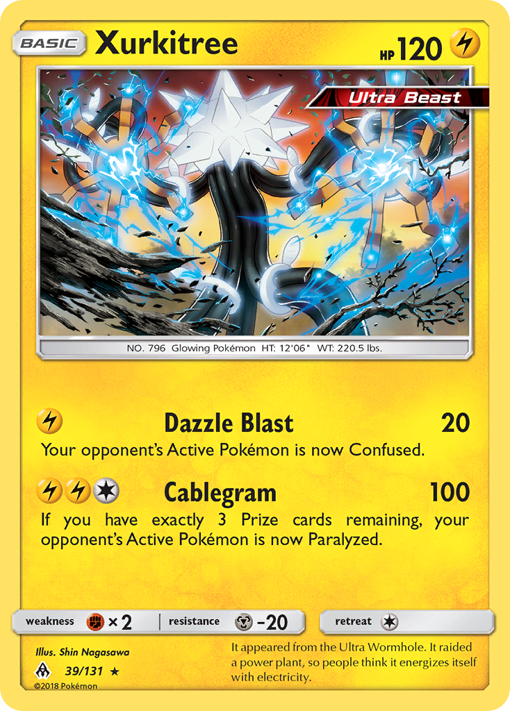 Xurkitree – Forbidden Light 39/131 Pokémon card