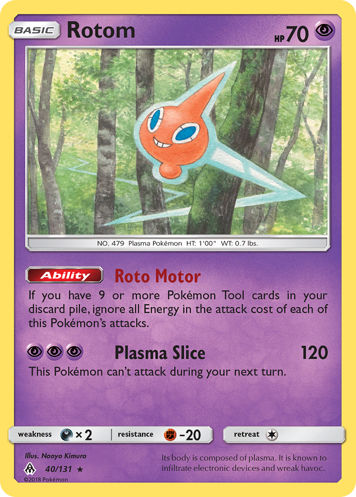 Rotom – Forbidden Light 40/131 Pokémon card