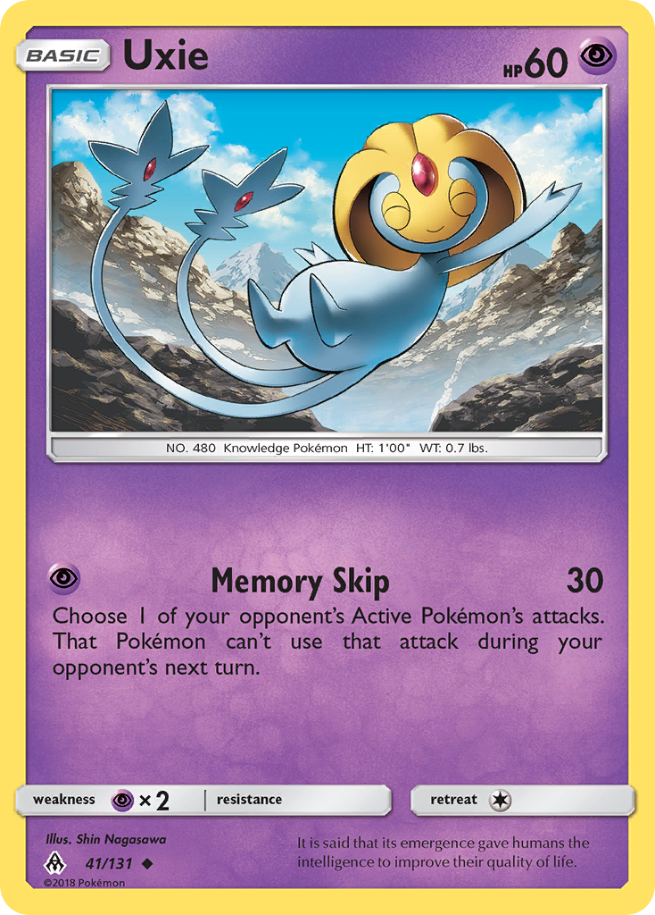 Uxie – Forbidden Light 41/131 Pokémon card