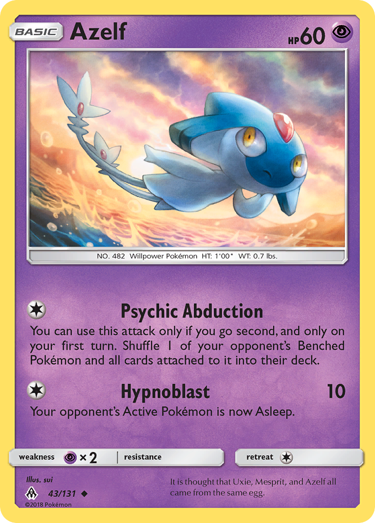 Azelf – Forbidden Light 43/131 Pokémon card