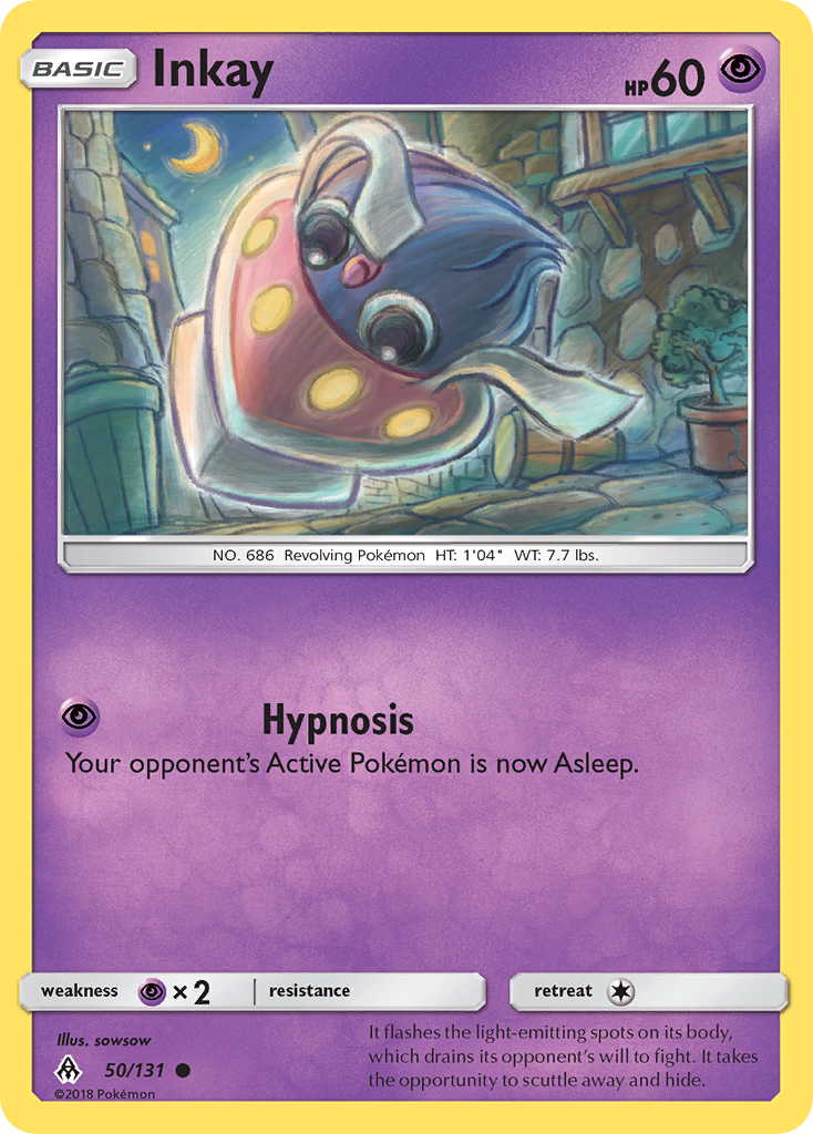 Inkay – Forbidden Light 50/131 Pokémon card