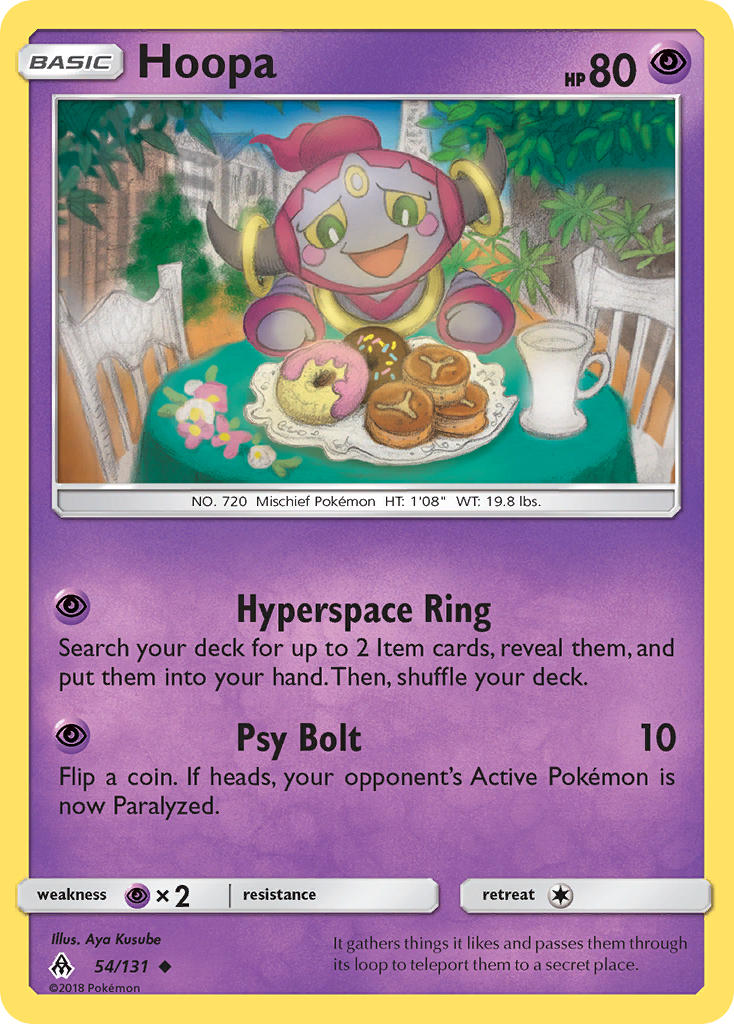 Hoopa – Forbidden Light 54/131 Pokémon card