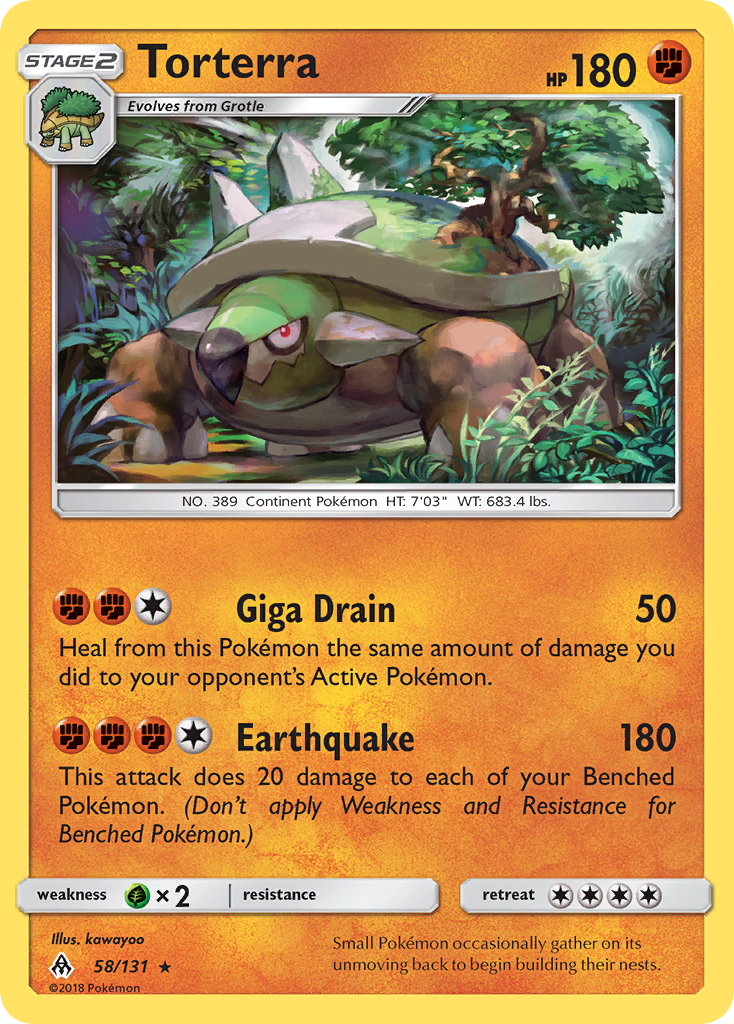 Torterra – Forbidden Light 58/131 Pokémon card
