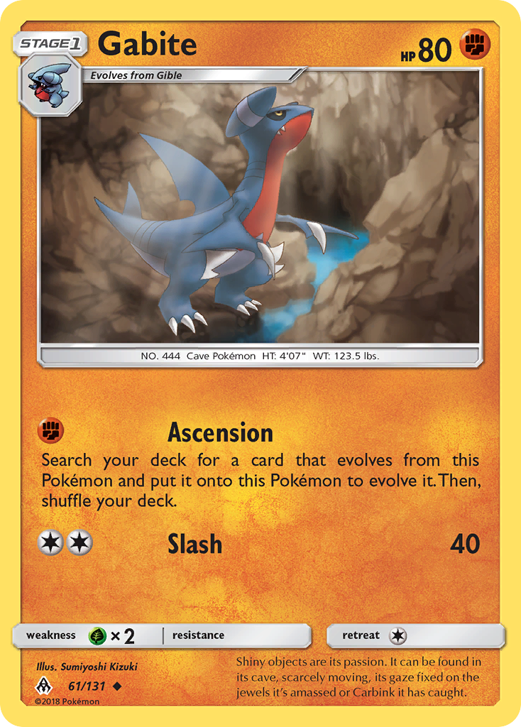 Gabite – Forbidden Light 61/131 Pokémon card