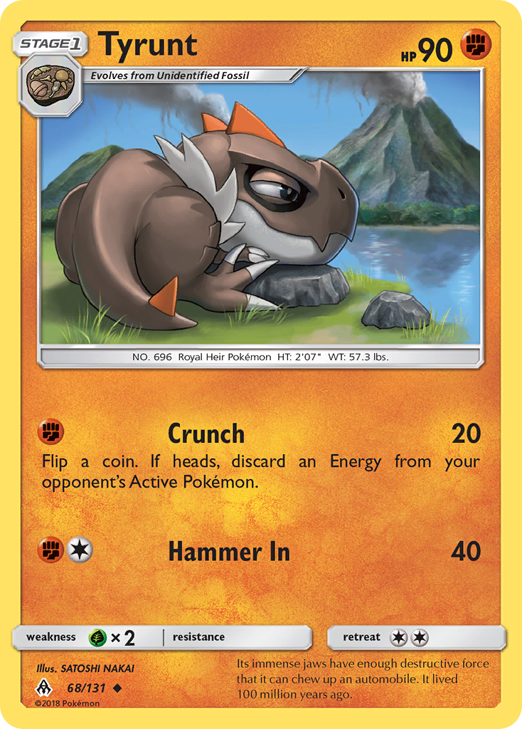 Tyrunt – Forbidden Light 68/131 Pokémon card