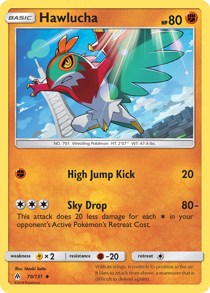 Hawlucha – Forbidden Light 70/131 Pokémon card
