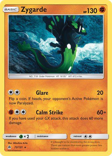 Zygarde - Forbidden Light 72
