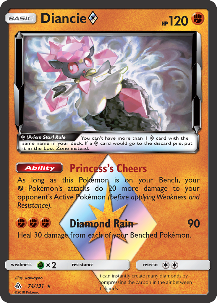 Diancie ◇ – Forbidden Light 74/131 Pokémon card