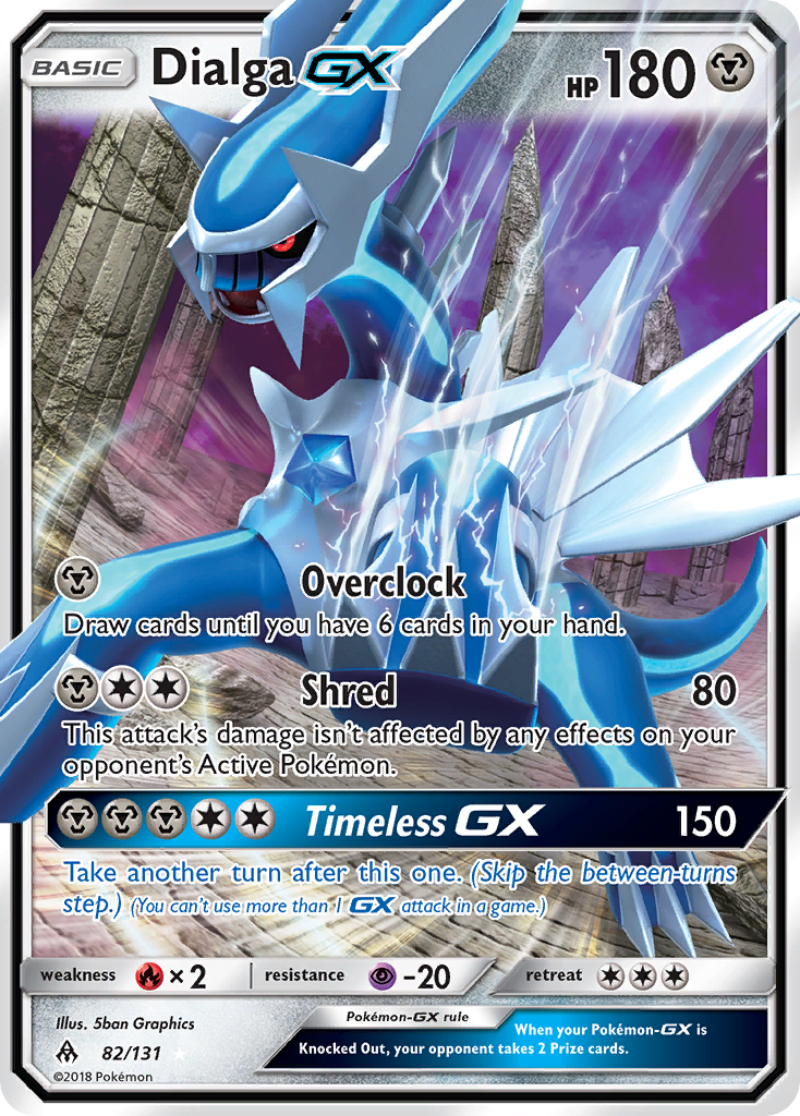 Dialga-GX – Forbidden Light 82/131 Pokémon card
