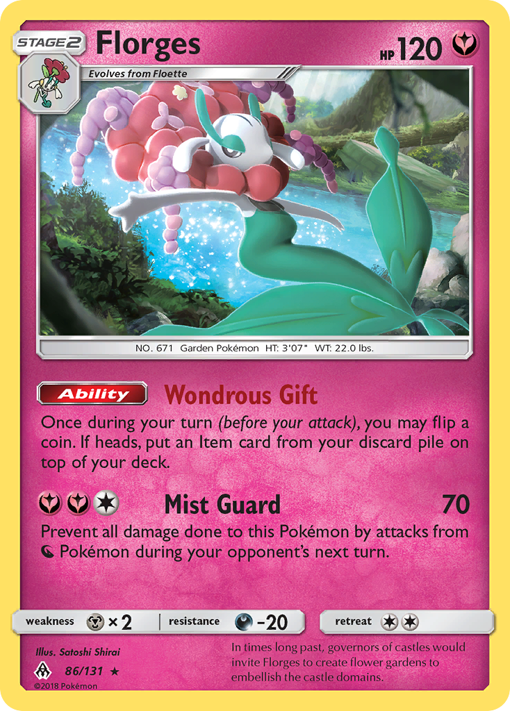 Florges – Forbidden Light 86/131 Pokémon card