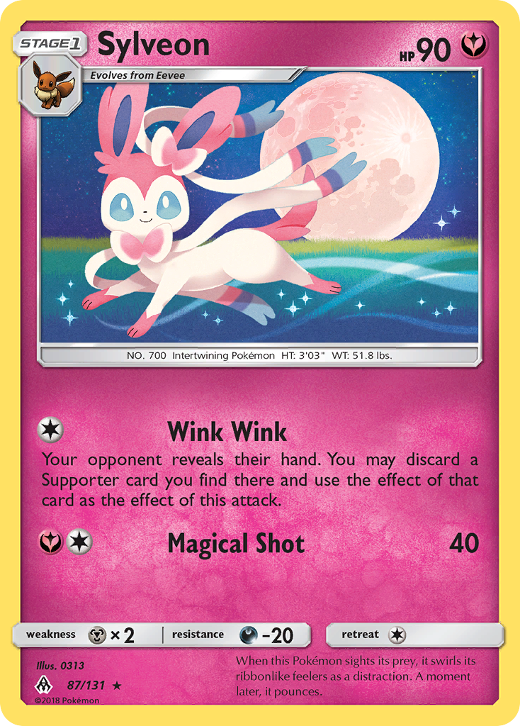 Sylveon – Forbidden Light 87/131 Pokémon card