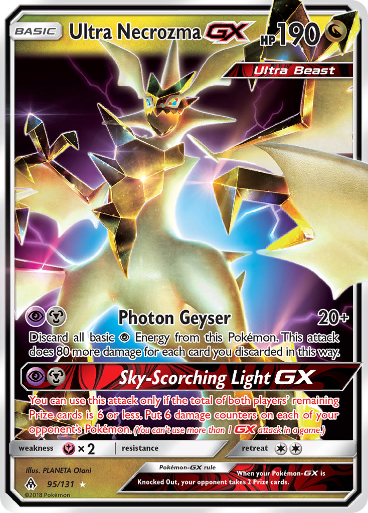 Ultra Necrozma-GX – Forbidden Light 95/131 Pokémon card