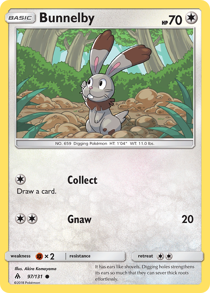 Bunnelby – Forbidden Light 97/131 Pokémon card