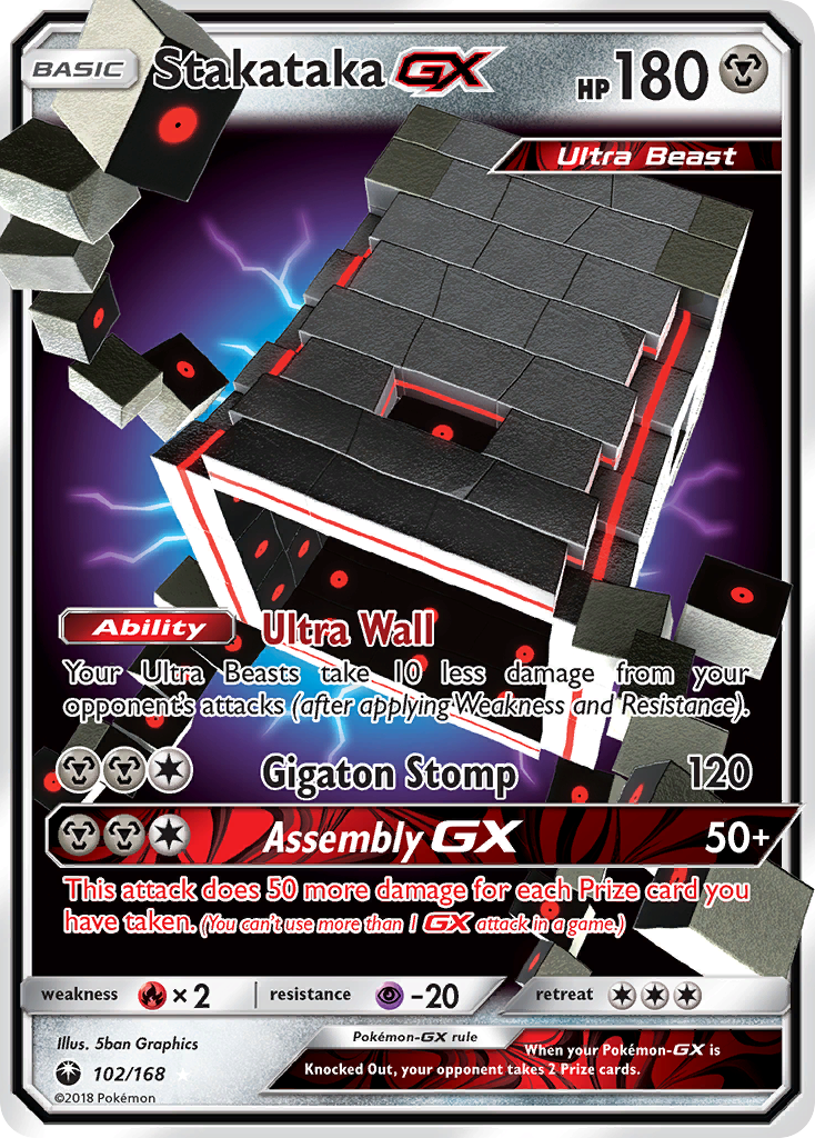Stakataka-GX – Celestial Storm 102/168 Pokémon card