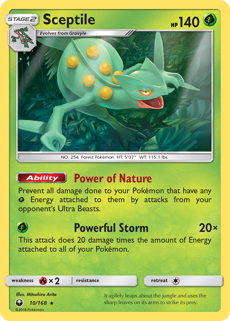 Sceptile – Celestial Storm 10/168 Pokémon card