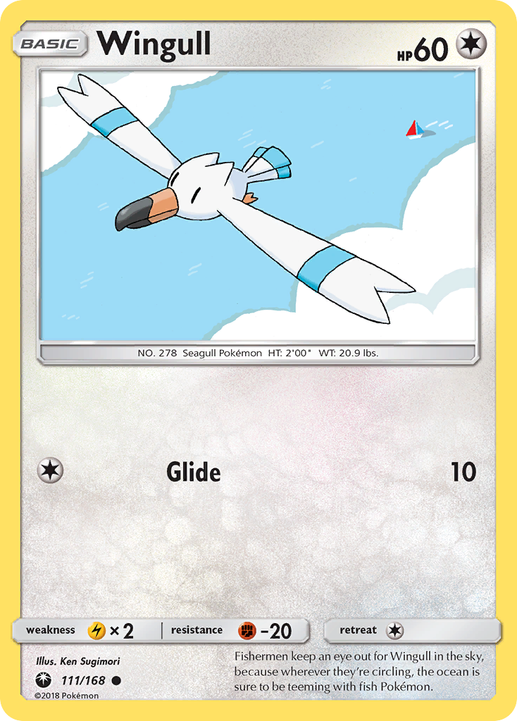 Wingull – Celestial Storm 111/168 Pokémon card