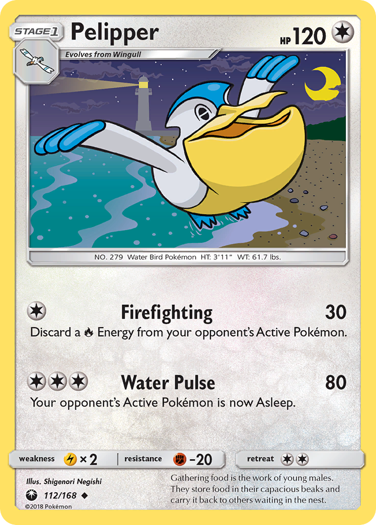 Pelipper – Celestial Storm 112/168 Pokémon card