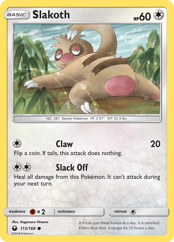 Slakoth – Celestial Storm 113/168 Pokémon card