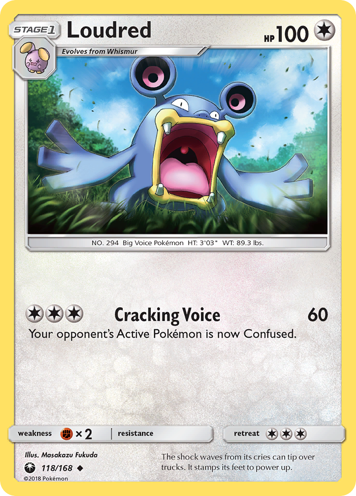 Loudred – Celestial Storm 118/168 Pokémon card