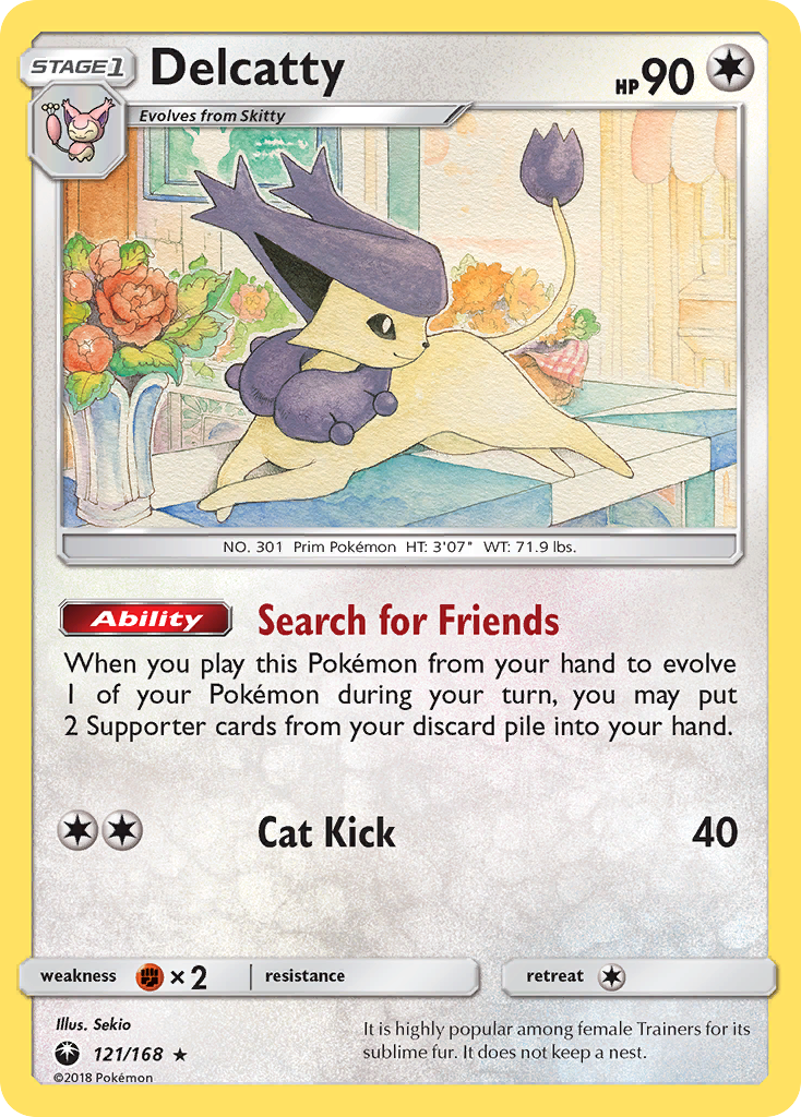 Delcatty – Celestial Storm 121/168 Pokémon card