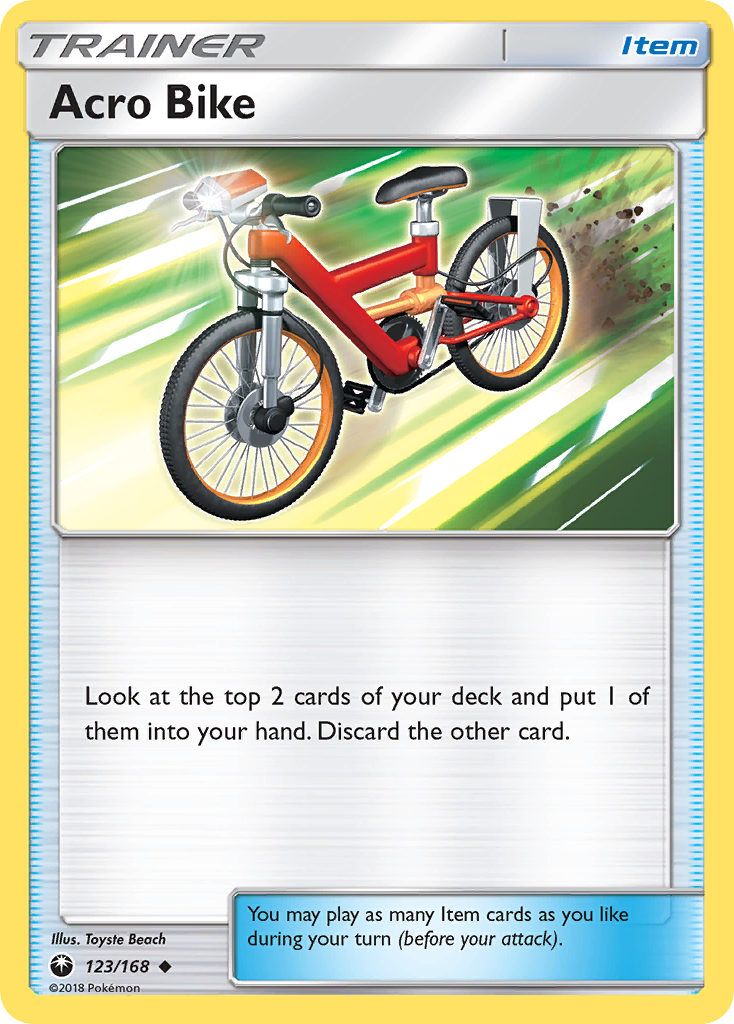 Acro Bike – Celestial Storm 123/168 Pokémon card