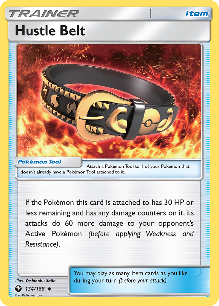 Hustle Belt – Celestial Storm 134/168 Pokémon card