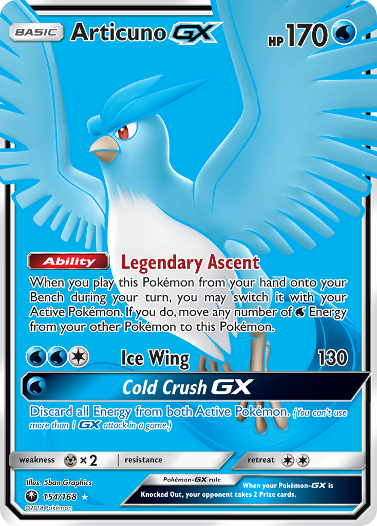 Articuno-GX – Celestial Storm 154/168 Pokémon card