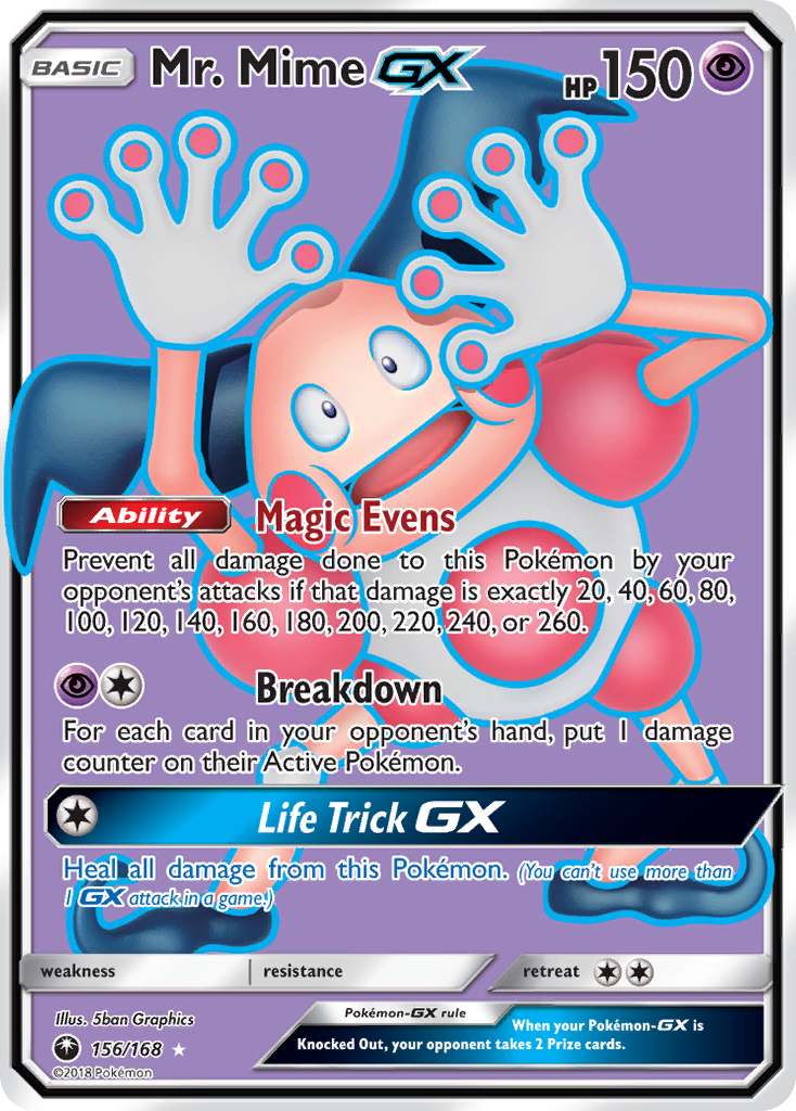 Mr. Mime-GX – Celestial Storm 156/168 Pokémon card