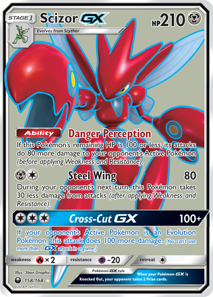 Scizor-GX – Celestial Storm 158/168 Pokémon card