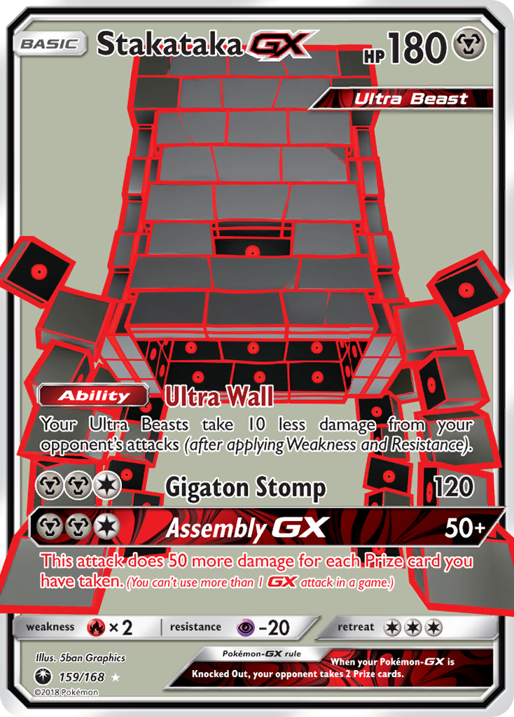 Stakataka-GX – Celestial Storm 159/168 Pokémon card