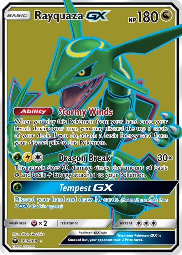 Rayquaza-GX - Celestial Storm 160