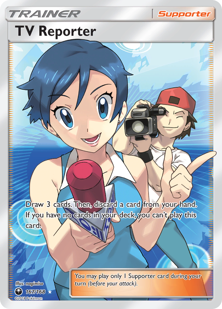 TV Reporter – Celestial Storm 167/168 Pokémon card