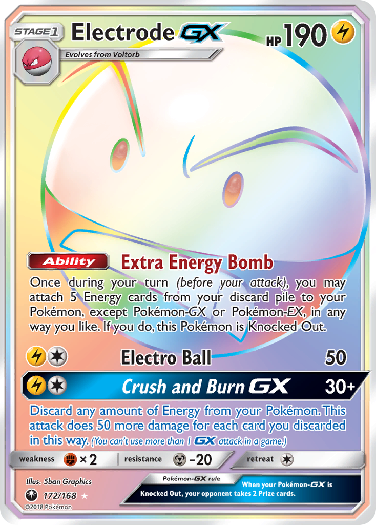 Electrode-GX – Celestial Storm 172/168 Pokémon card