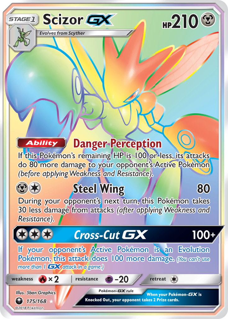 Scizor-GX – Celestial Storm 175/168 Pokémon card
