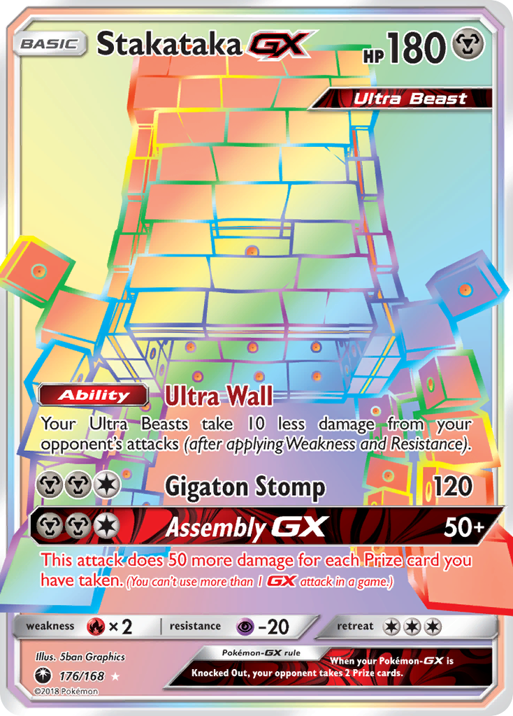 Stakataka-GX – Celestial Storm 176/168 Pokémon card