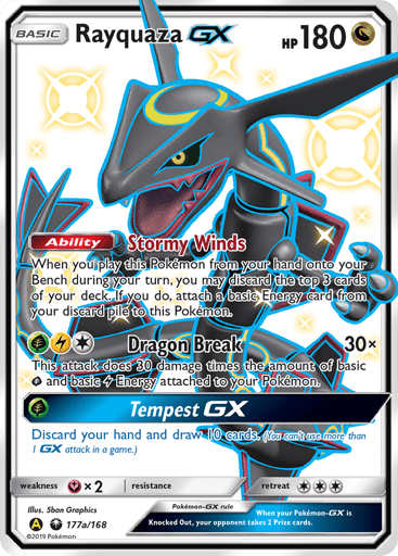 Rayquaza-GX - Celestial Storm 177a