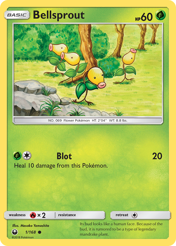 Bellsprout – Celestial Storm 1/168 Pokémon card