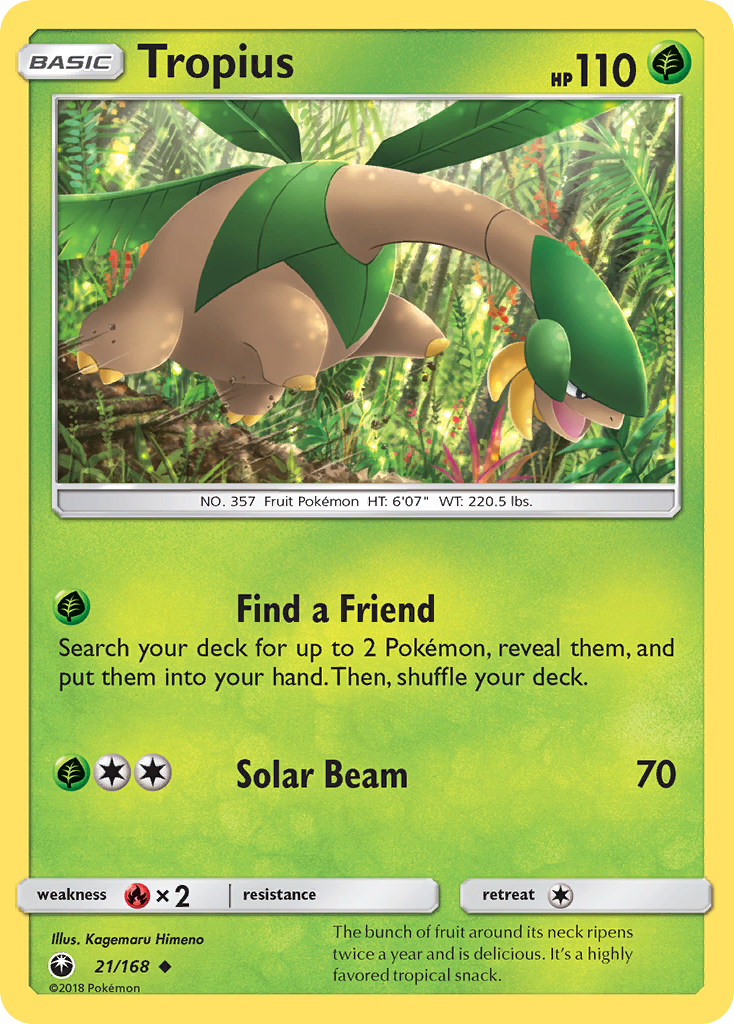 Tropius – Celestial Storm 21/168 Pokémon card