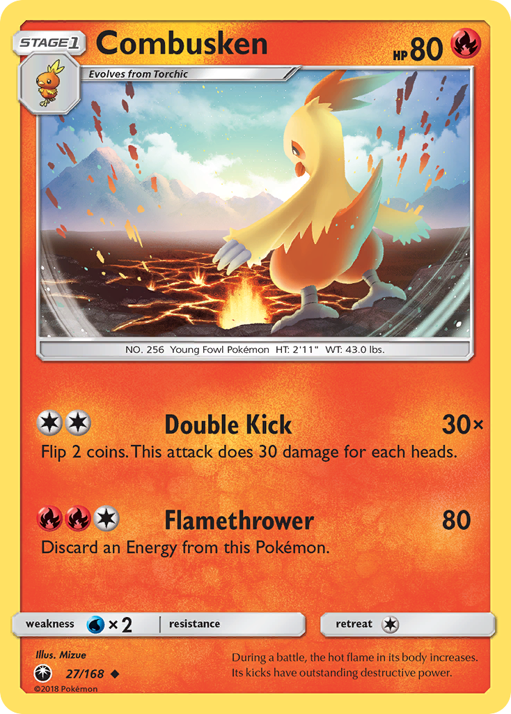 Combusken – Celestial Storm 27/168 Pokémon card