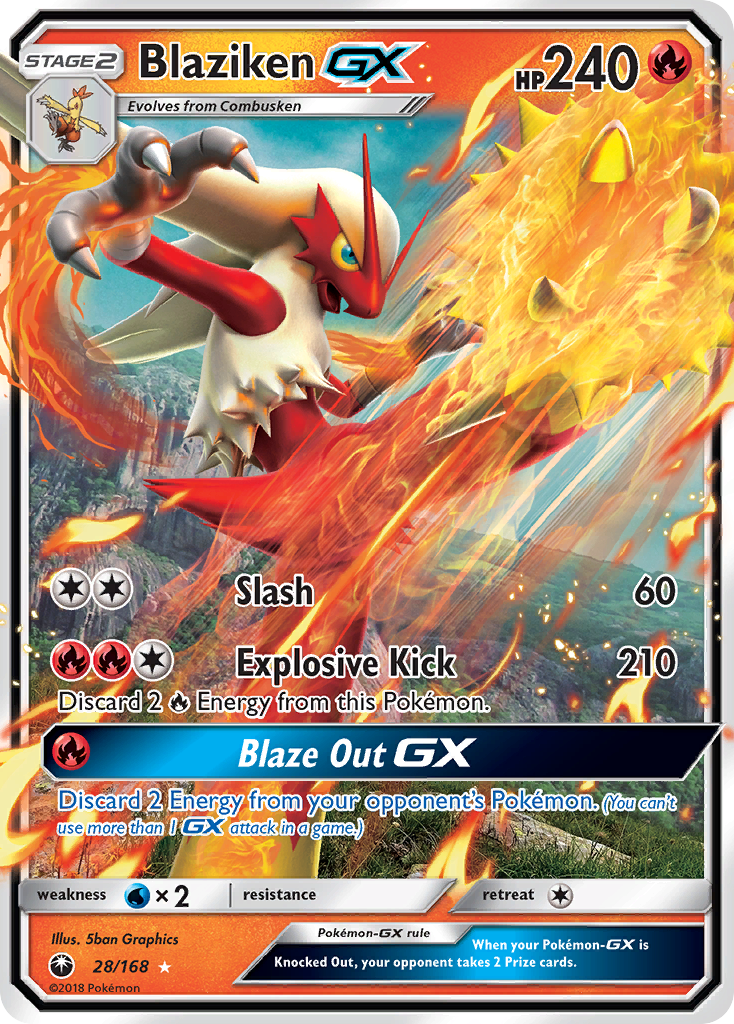 Blaziken-GX – Celestial Storm 28/168 Pokémon card