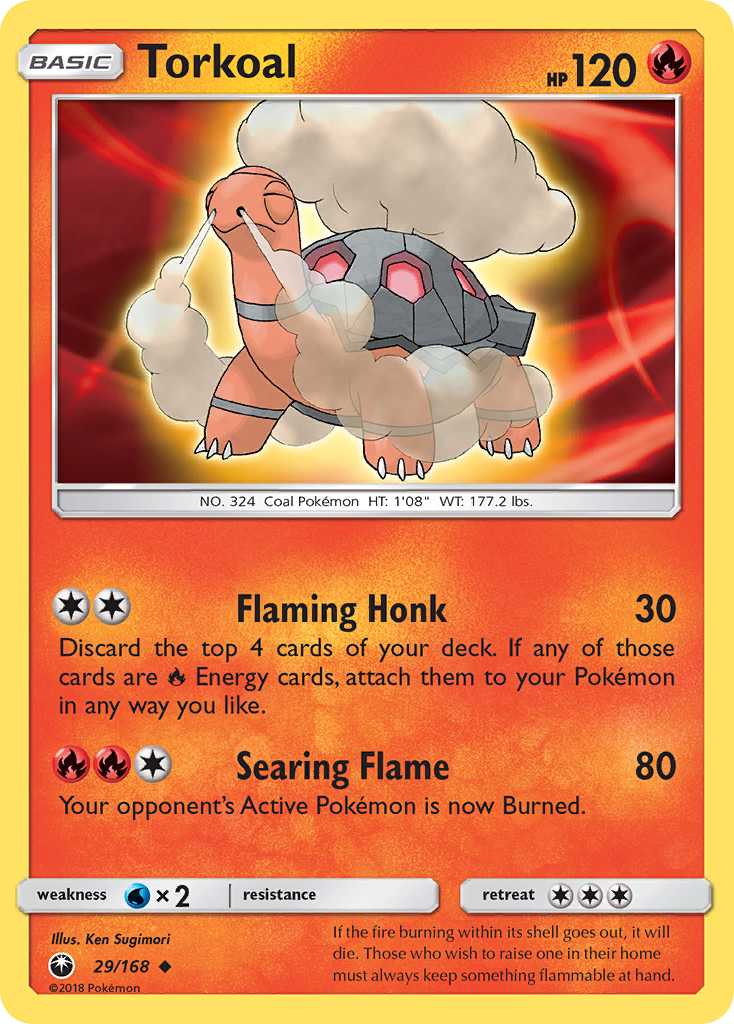 Torkoal – Celestial Storm 29/168 Pokémon card