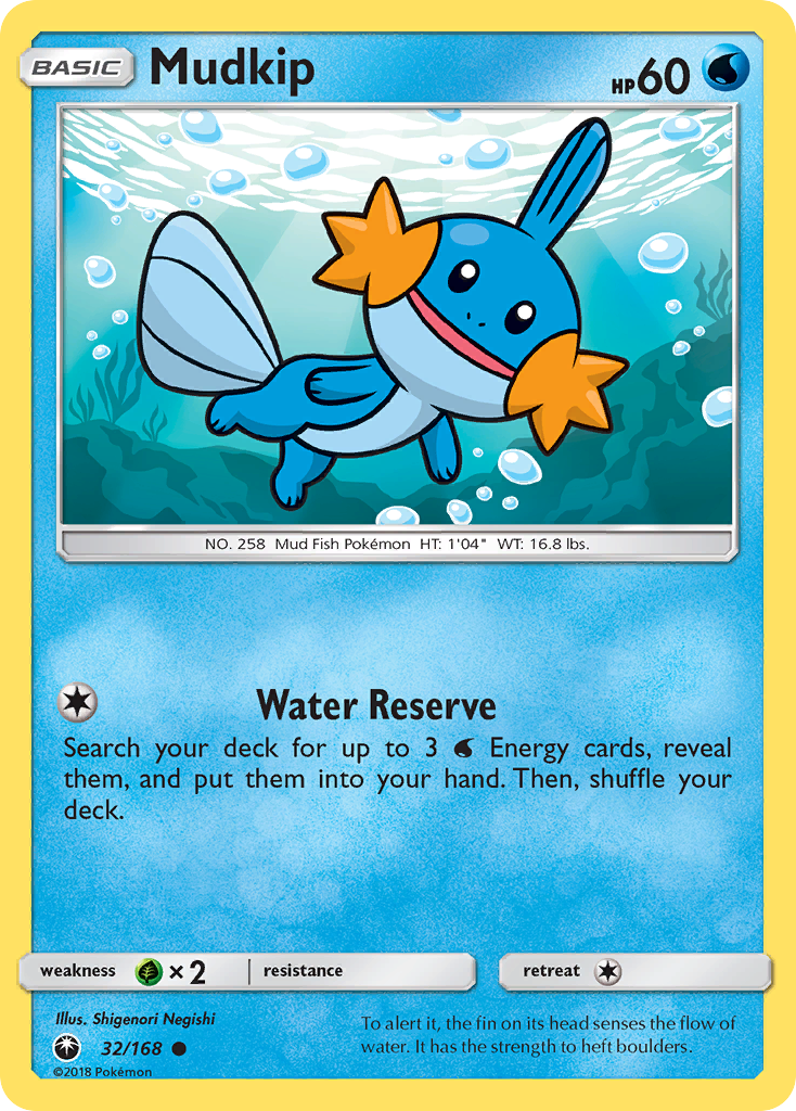 Mudkip – Celestial Storm 32/168 Pokémon card