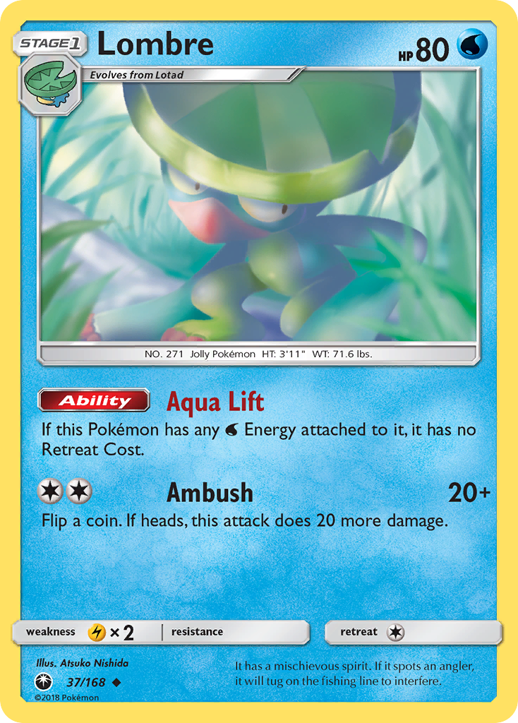 Lombre – Celestial Storm 37/168 Pokémon card