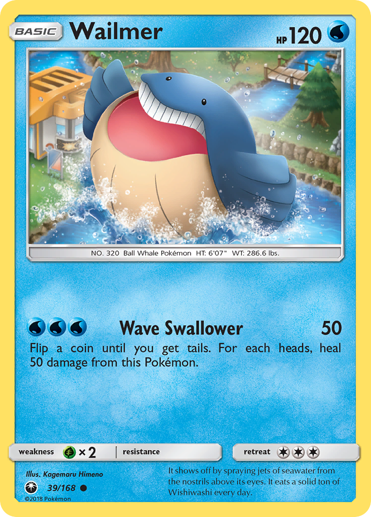 Wailmer – Celestial Storm 39/168 Pokémon card